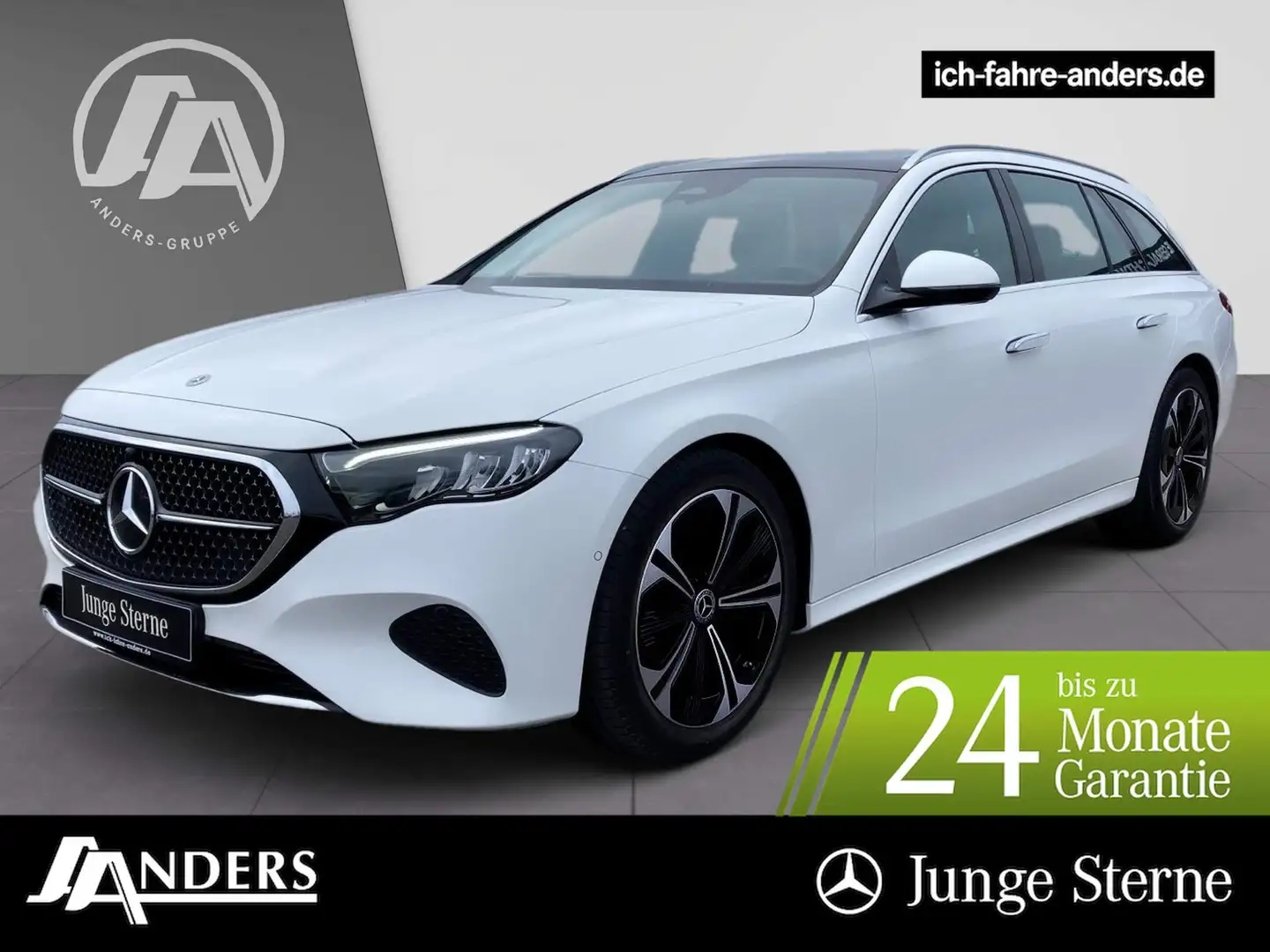 Mercedes-Benz E 220 d T Avantgarde+MBUX+Distr+Pano+AHK+LED+Key Weiß - 1