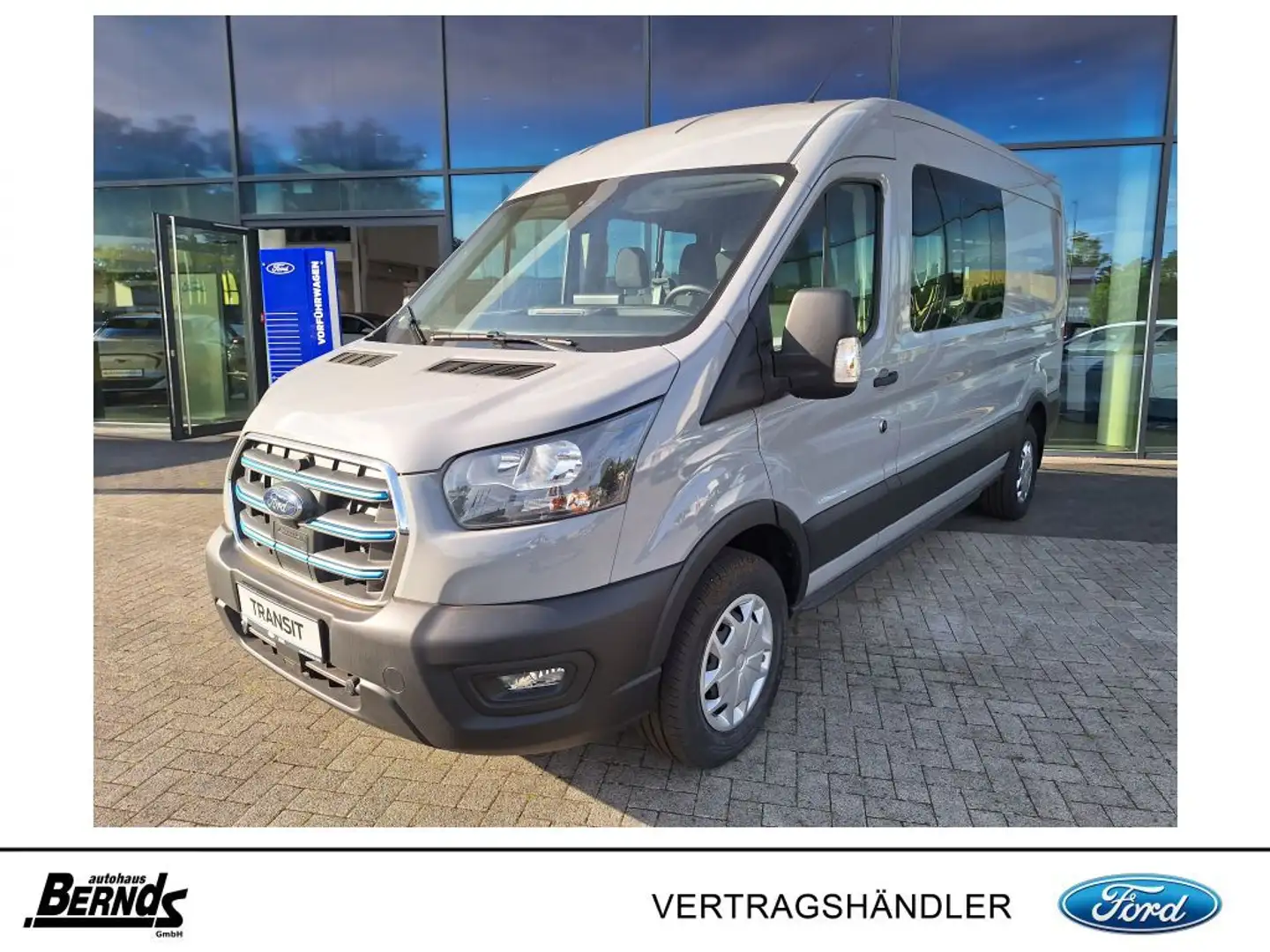 Ford Transit e-Transit 390 L3H2 DOPPELKABINE Lkw Trend ACC NAVI Grau - 2