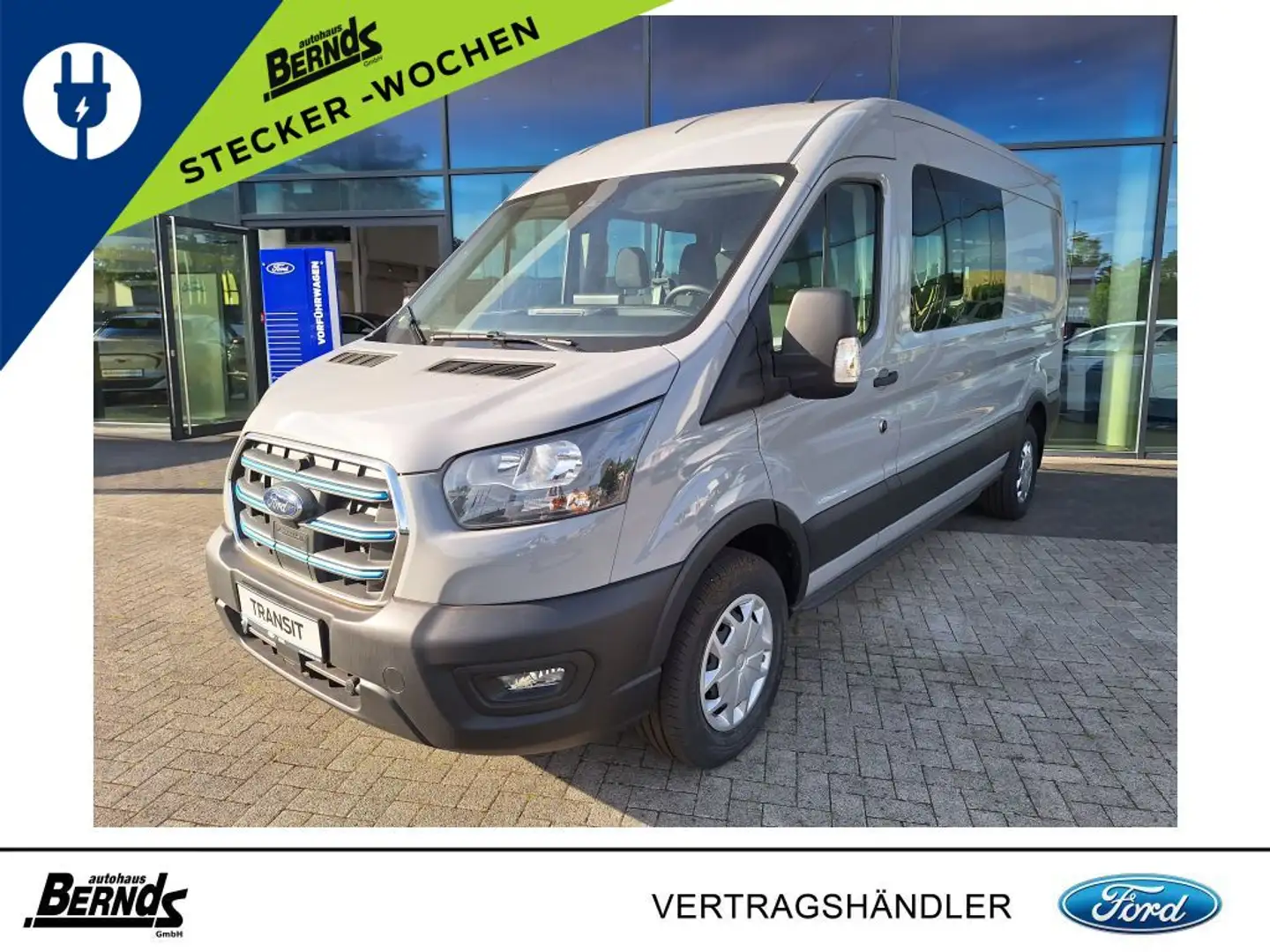 Ford Transit e-Transit 390 L3H2 DOPPELKABINE Lkw Trend ACC NAVI Gris - 1