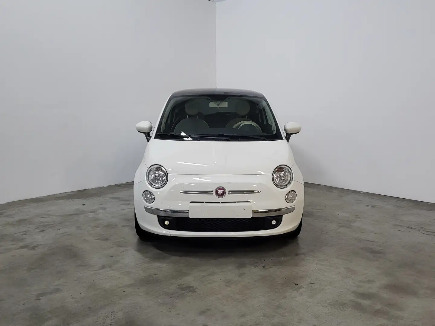 Fiat 500 1.2 Dualogic Lounge * TOIT PANO. * AIRCO * Blanc - 1