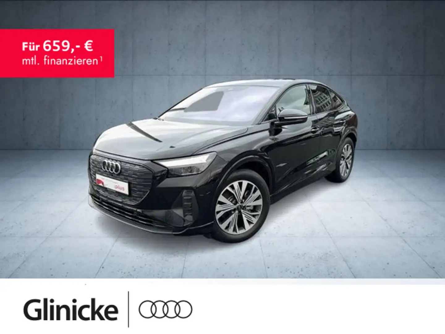 Audi Q4 e-tron Sportback 45 S line/AHK/W-Pumpe/Nav/As Schwarz - 1