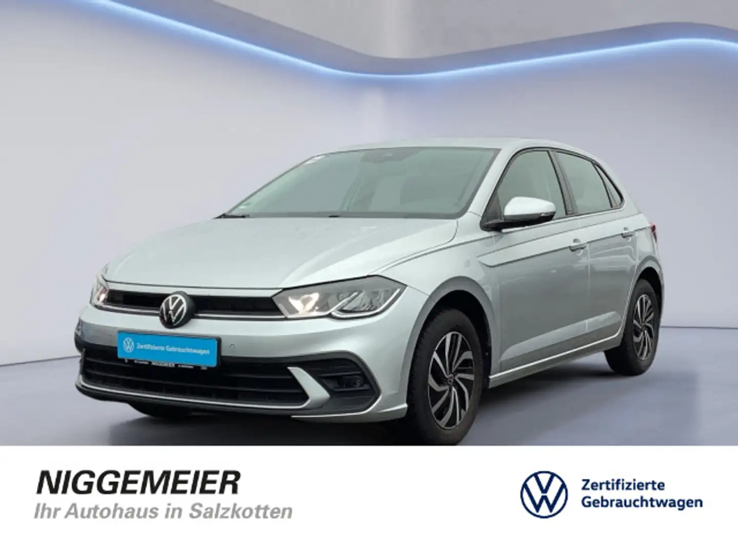 Volkswagen Polo 1.0 LIFE NAVI+LED+KAMERA+ALLWETTER Zilver - 1