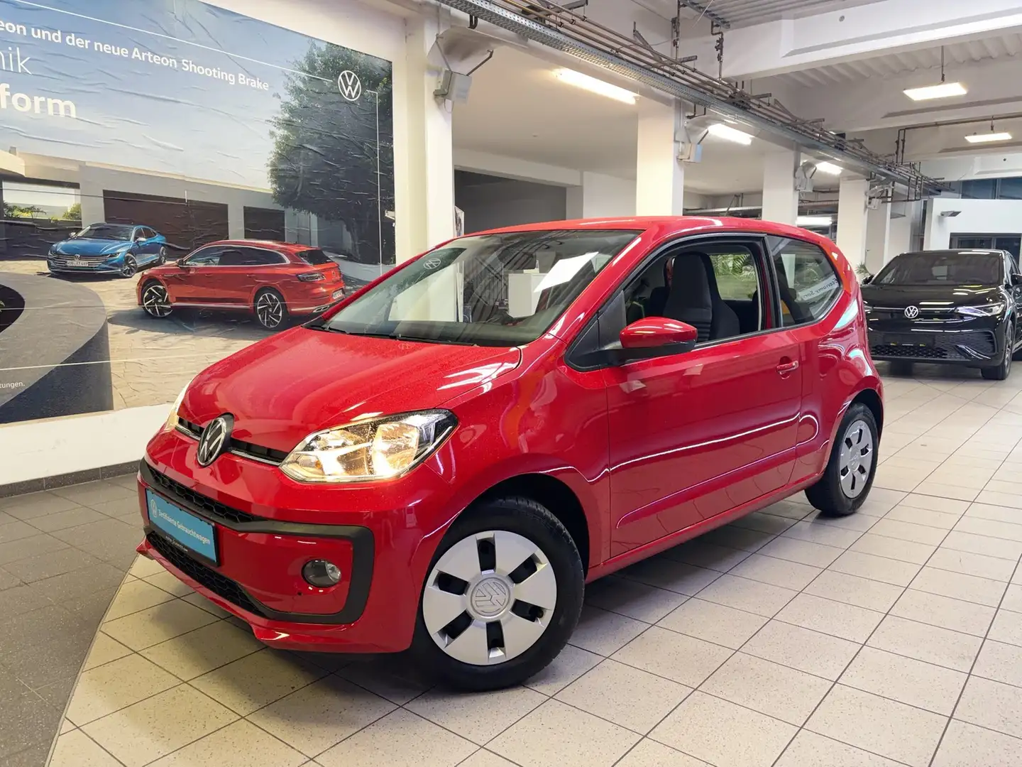 Volkswagen up! SITZHZG+KLIMA+HU/AU NEU+SCHECKHEFTGEPFLEGT Rouge - 1