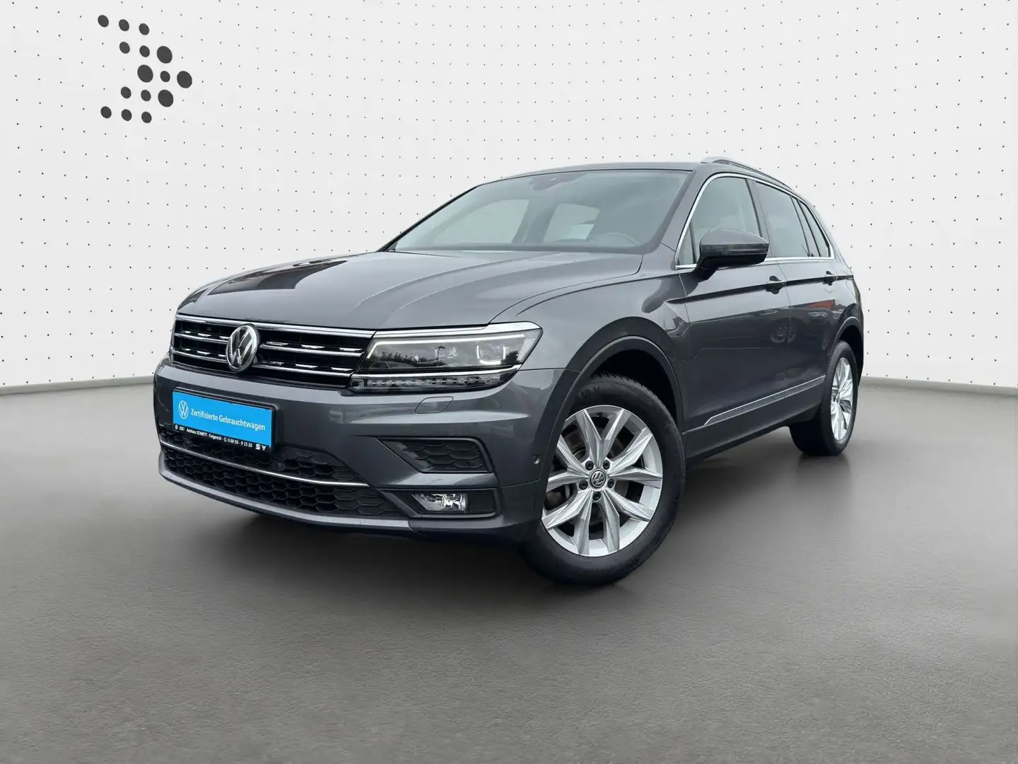 Volkswagen Tiguan 2,0 TDI 4M Highline AHK+HUD+LED+StHz+Kame Grau - 1