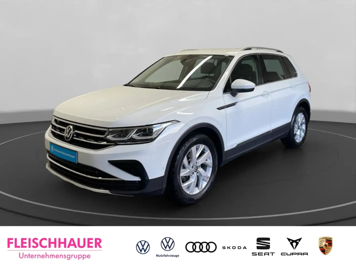 Volkswagen Tiguan 1.5 TSI Elegance ACC LED Navi PDCv+h Apple CarPlay Weiß - 1