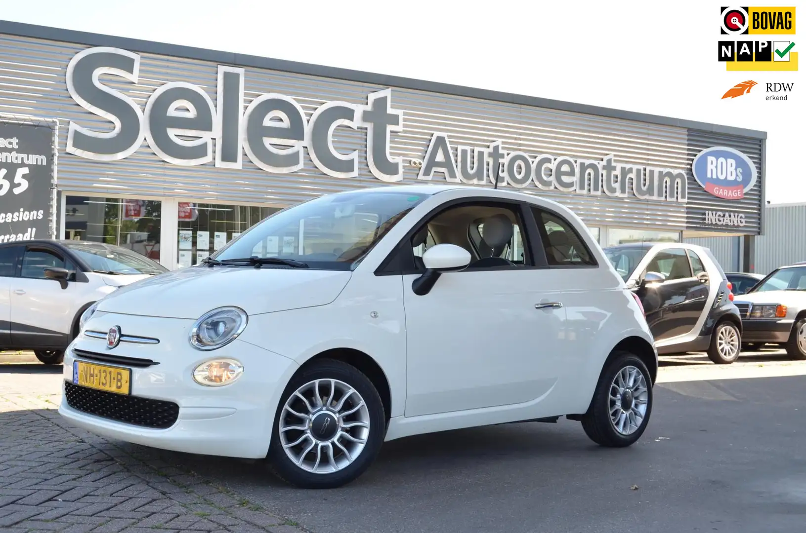 Fiat 500 0.9 TwinAir Turbo Popstar|AIRCO|ONDERHOUDSBOEKJE|N Blanc - 1