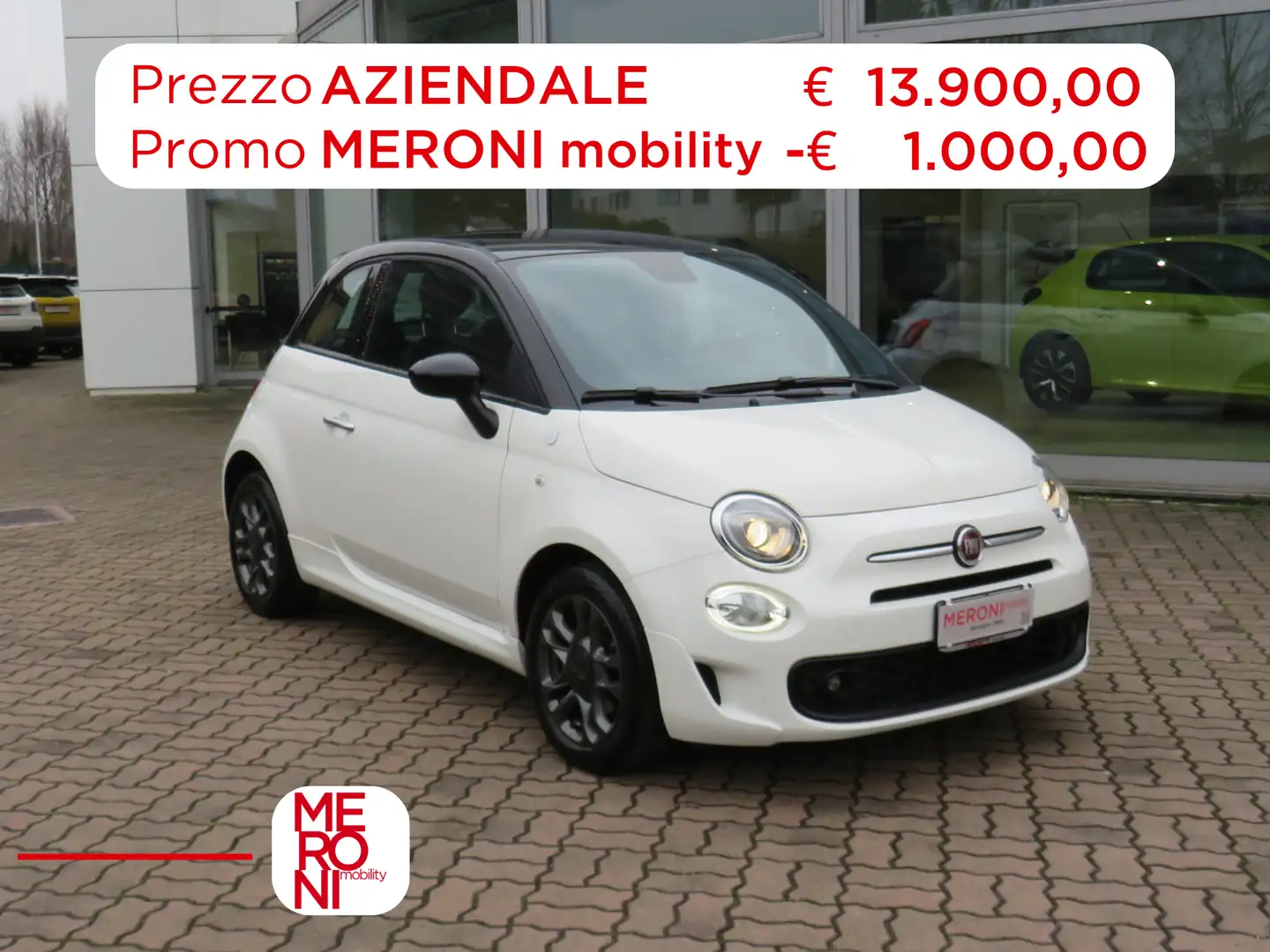 Fiat 500 1.0 Hybrid Hey Google Bianco - 1