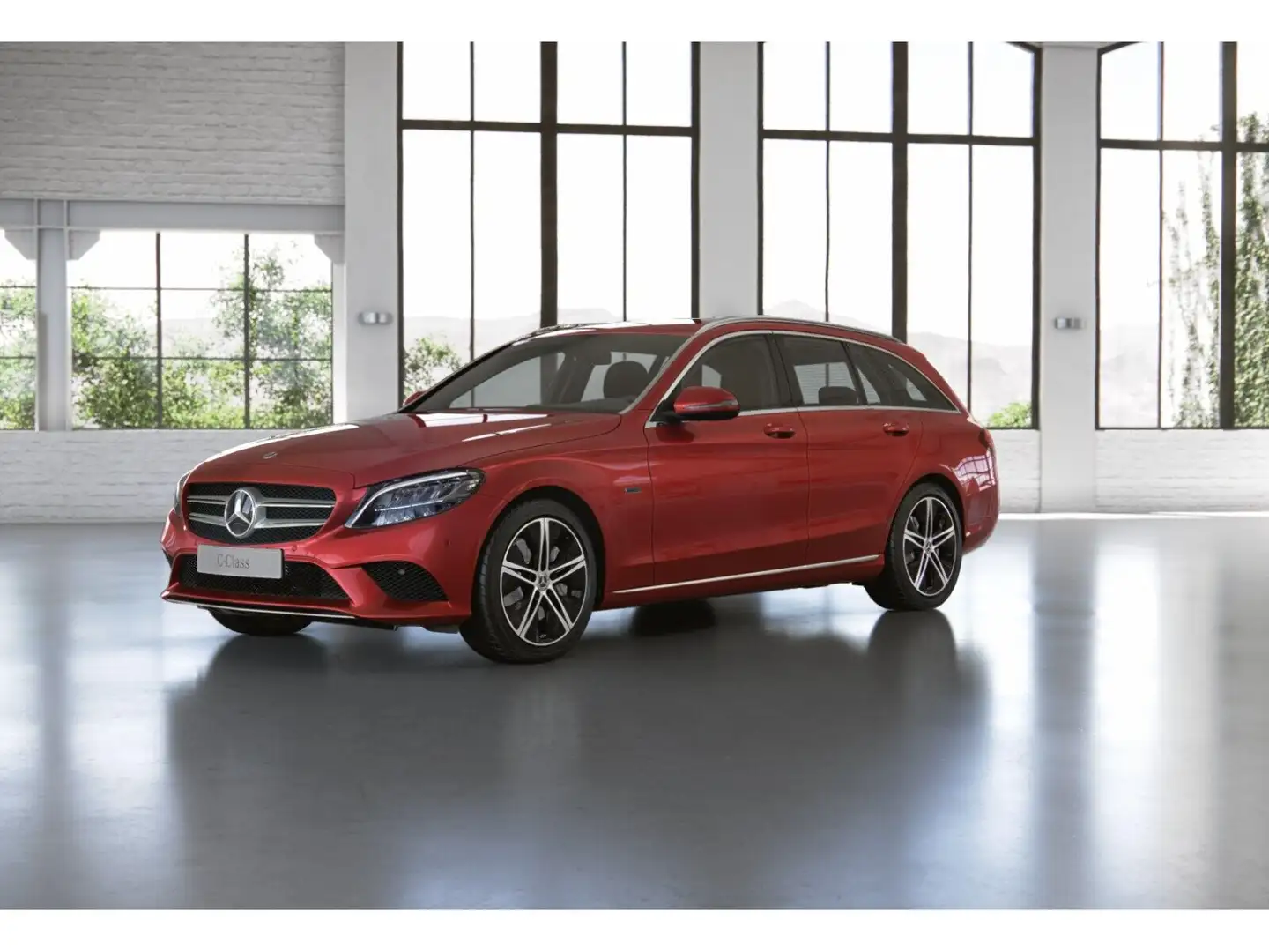 Mercedes-Benz C 300 de T AVANTGARDE+KAM.+NAVI+LED+TEMPOMAT+AHK Rot - 2