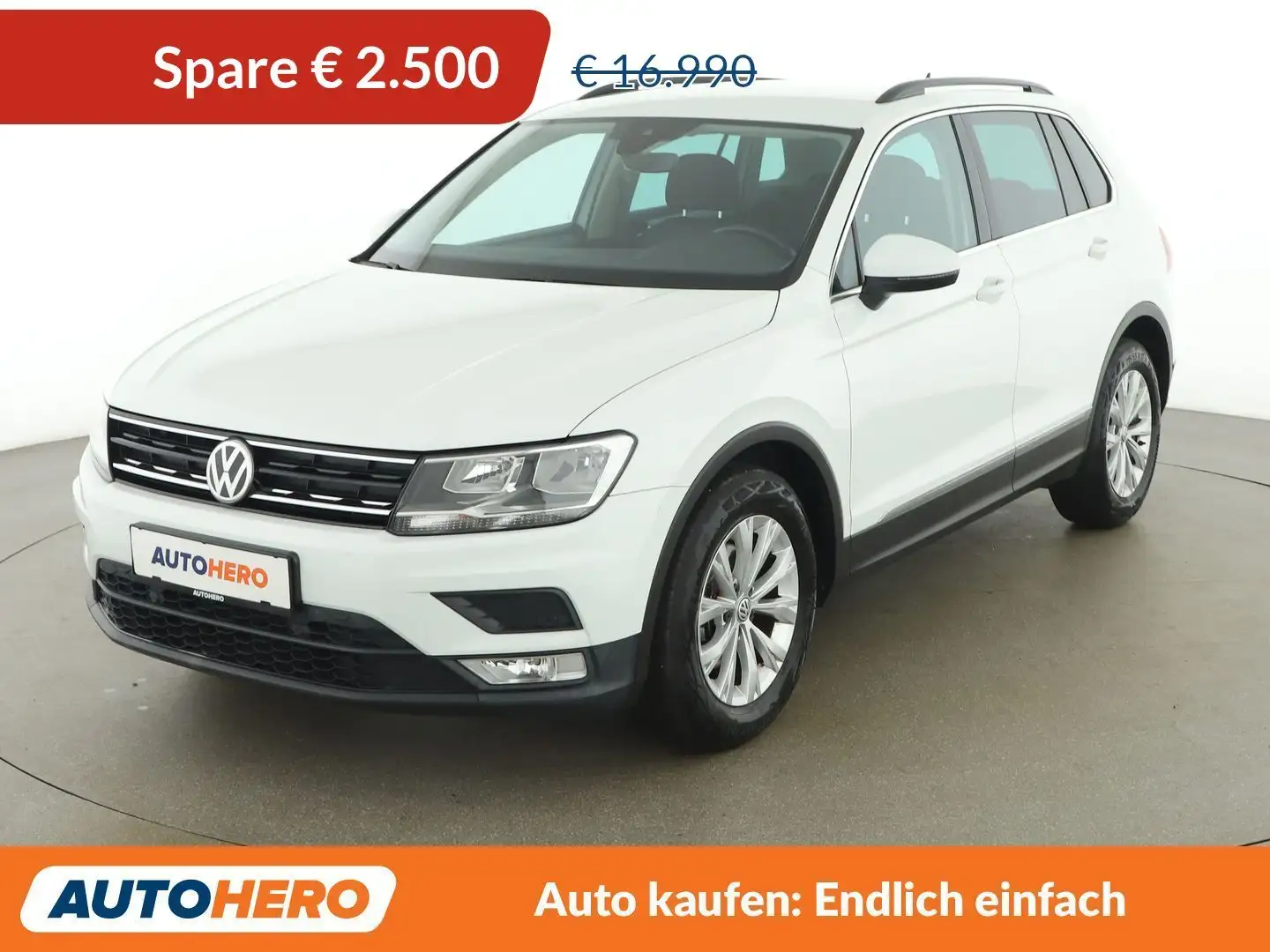 Volkswagen Tiguan 1.4 TSI Comfortline BlueMotion *SPUR*PDC*3-ZONEN* Weiß - 1