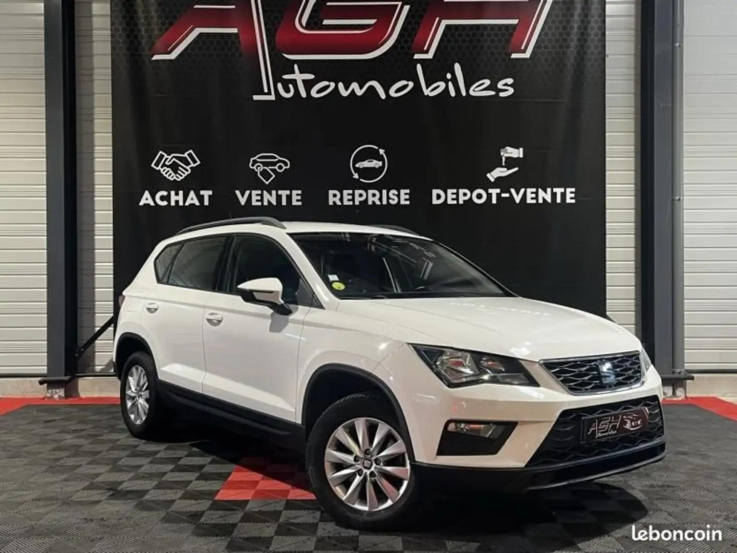 SEAT Ateca 1.6 TDI 115ch Start&Stop Reference Ecomotive Blanc - 2