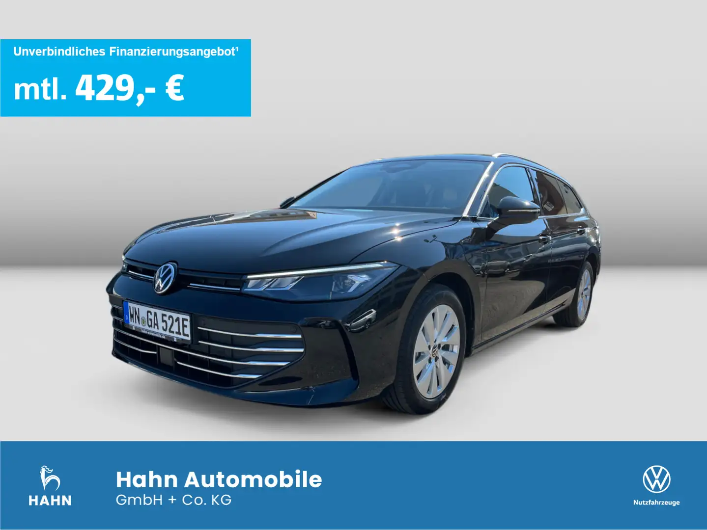 Volkswagen Passat Business E-HYBRID "DISCOVER MAX" AHK DCC Noir - 1