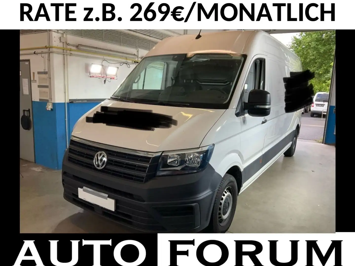 Volkswagen Crafter 2.0 TDI L4H3 LANG AHK3,5t KLIMA CAM NAVI Weiß - 1