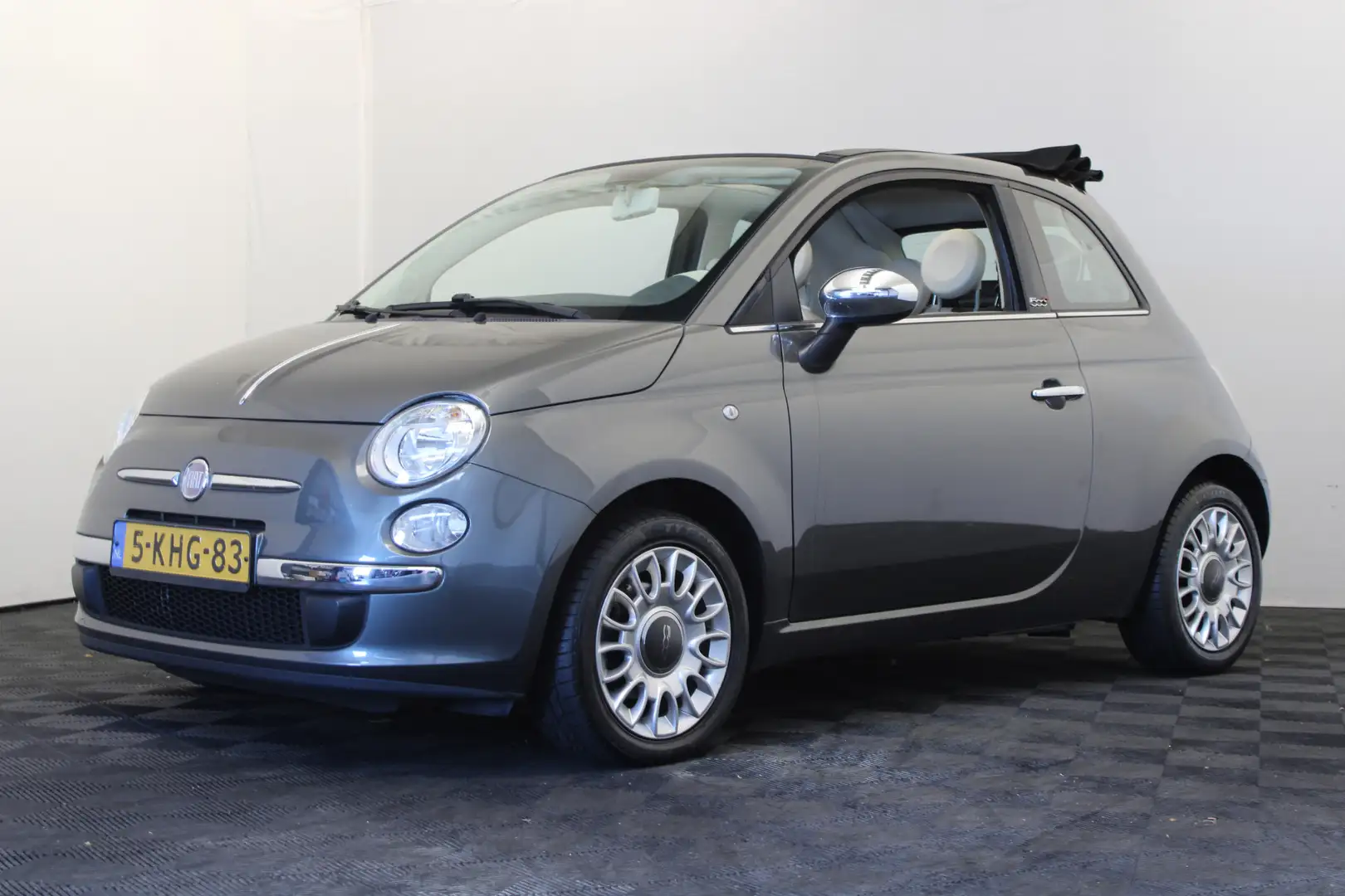 Fiat 500C 0.9 TwinAir Lounge Gris - 1