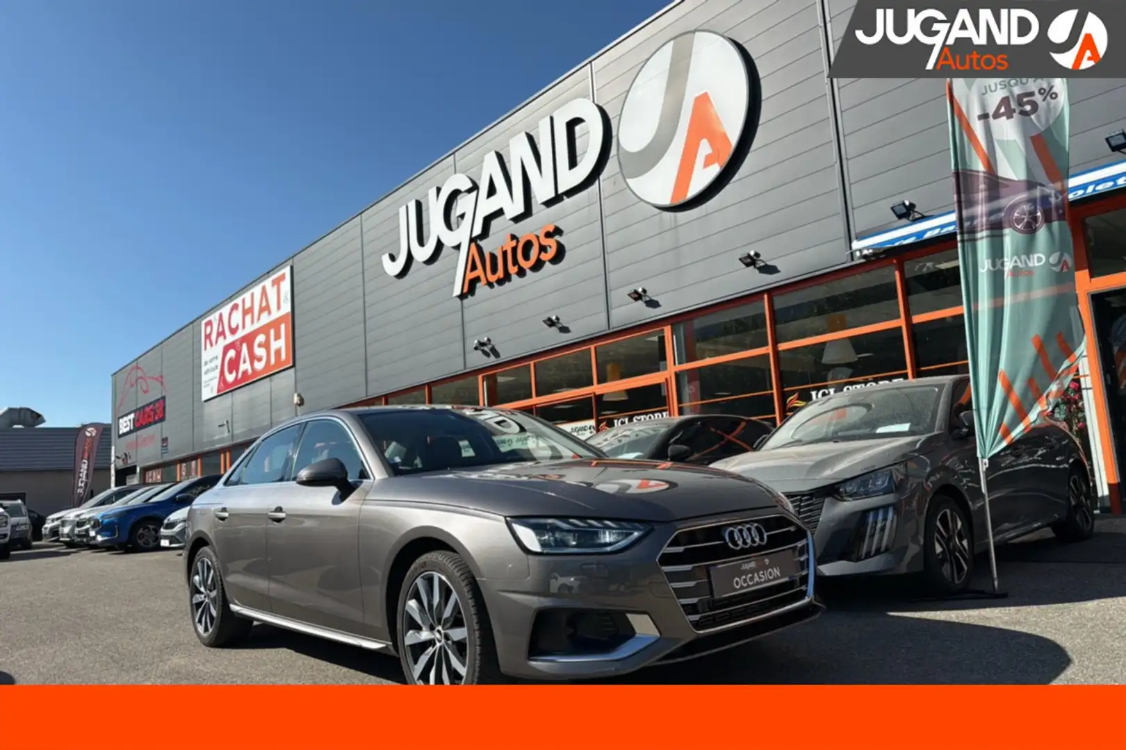 Audi A4 2.0 TFSI MHEV 204 AMBITION LUX Gris - 1
