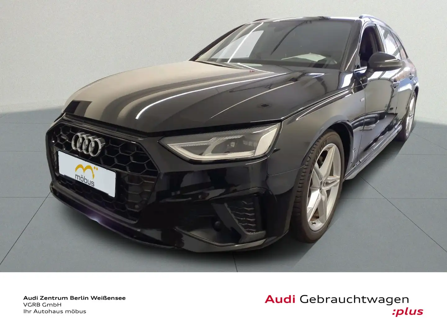 Audi A4 40 TDI S-TRO*QUA*S-LINE*LED*NAV*RFK*SHZ Schwarz - 2