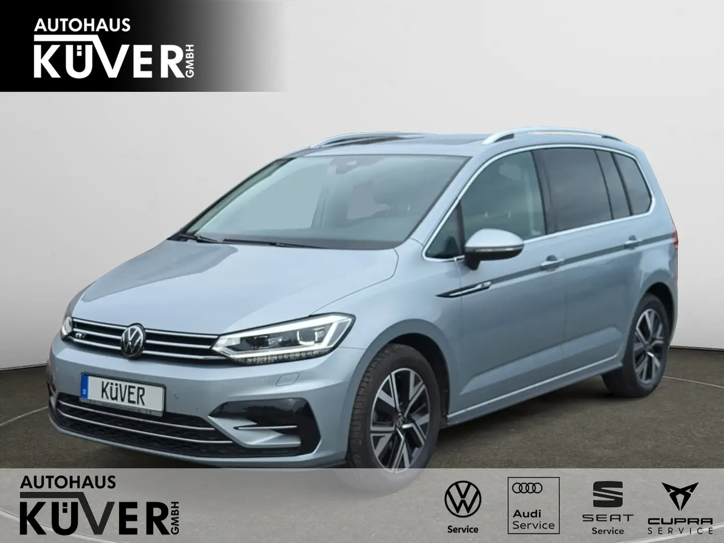Volkswagen Touran R-Line 2,0 TDI DSG Navi+ACC+AHK+Pano+7S Silber - 1