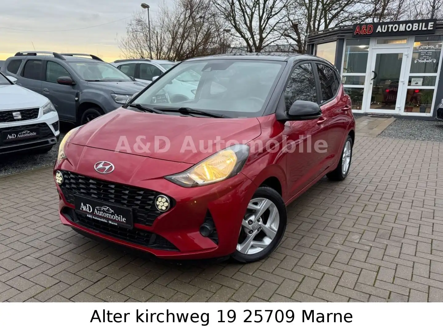 Hyundai i10 Intro Edition KAM.NAV.SPH.FREISP.LHZ.TÜV NEU Rot - 1
