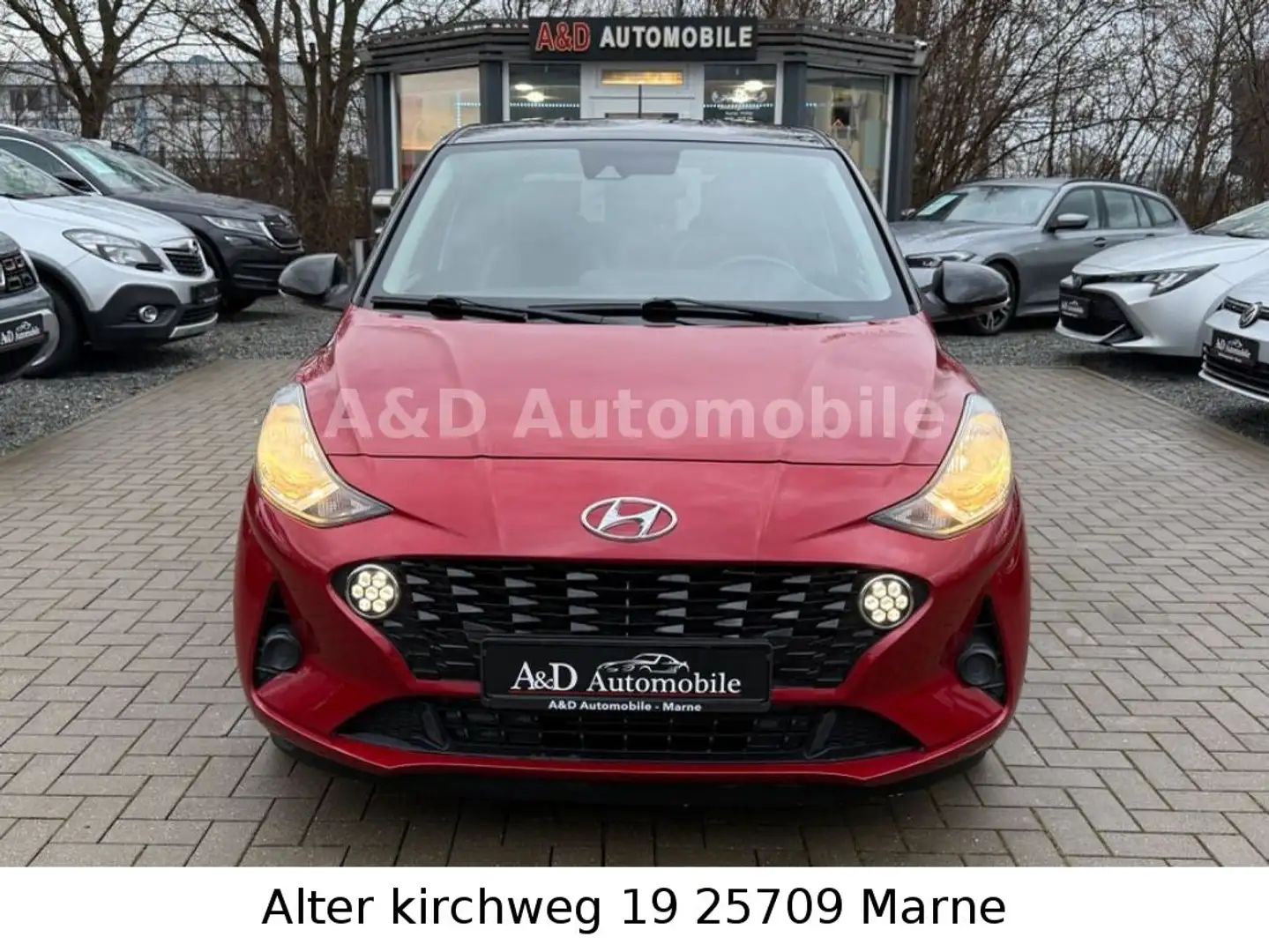 Hyundai i10 Intro Edition KAM.NAV.SPH.FREISP.LHZ.TÜV NEU Rot - 2