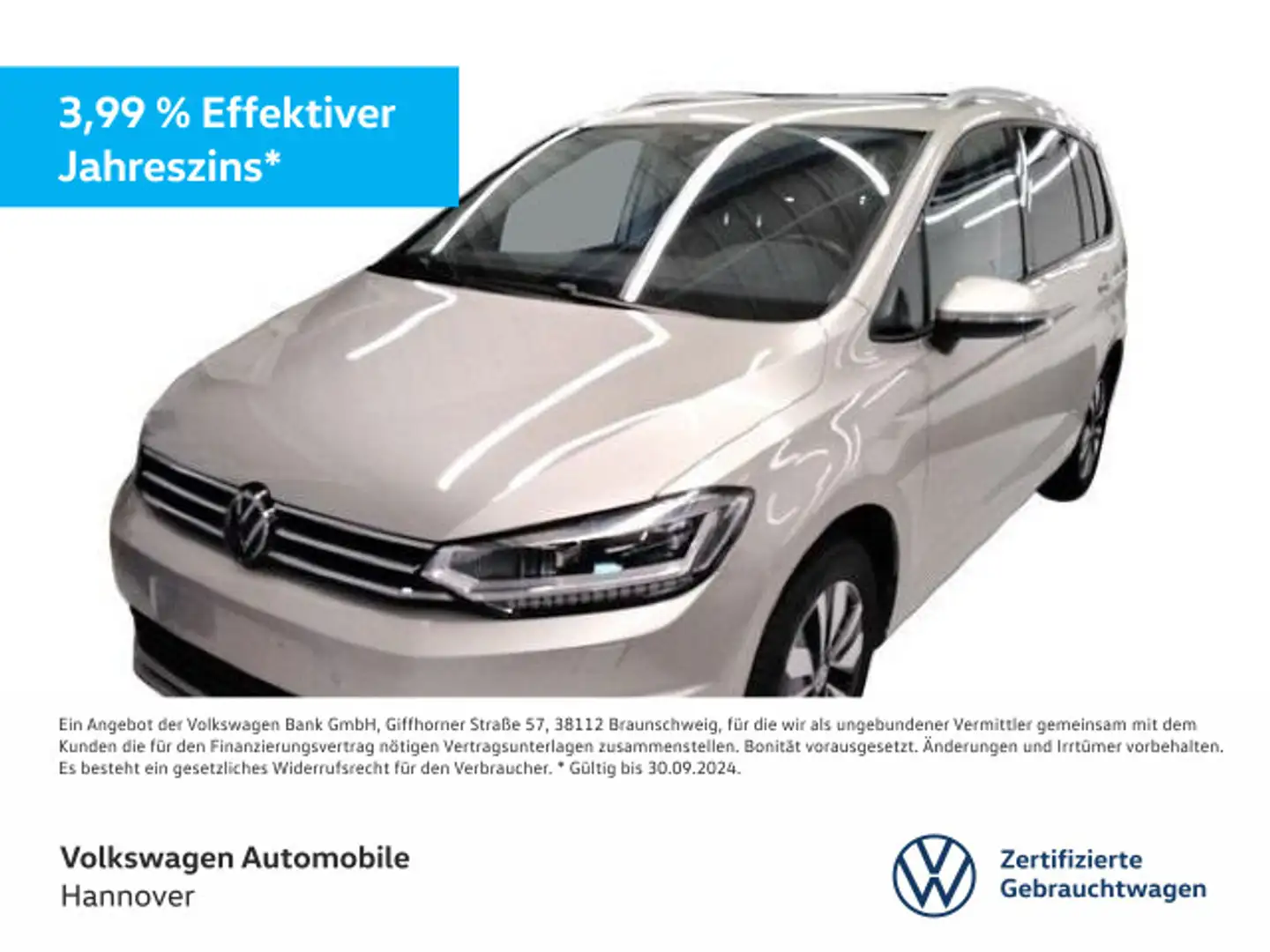 Volkswagen Touran 2.0 TDI DSG MOVE AHK LED ACC DigCockpit P Silber - 1