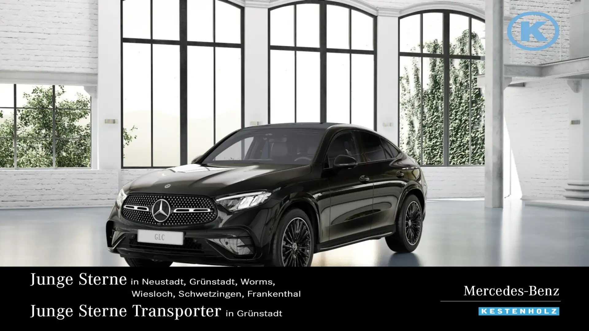 Mercedes-Benz GLC 300 GLC 300 d 4M AMG+NIGHT+AHK+DISTRO+PANO+MEMO+360° Schwarz - 1