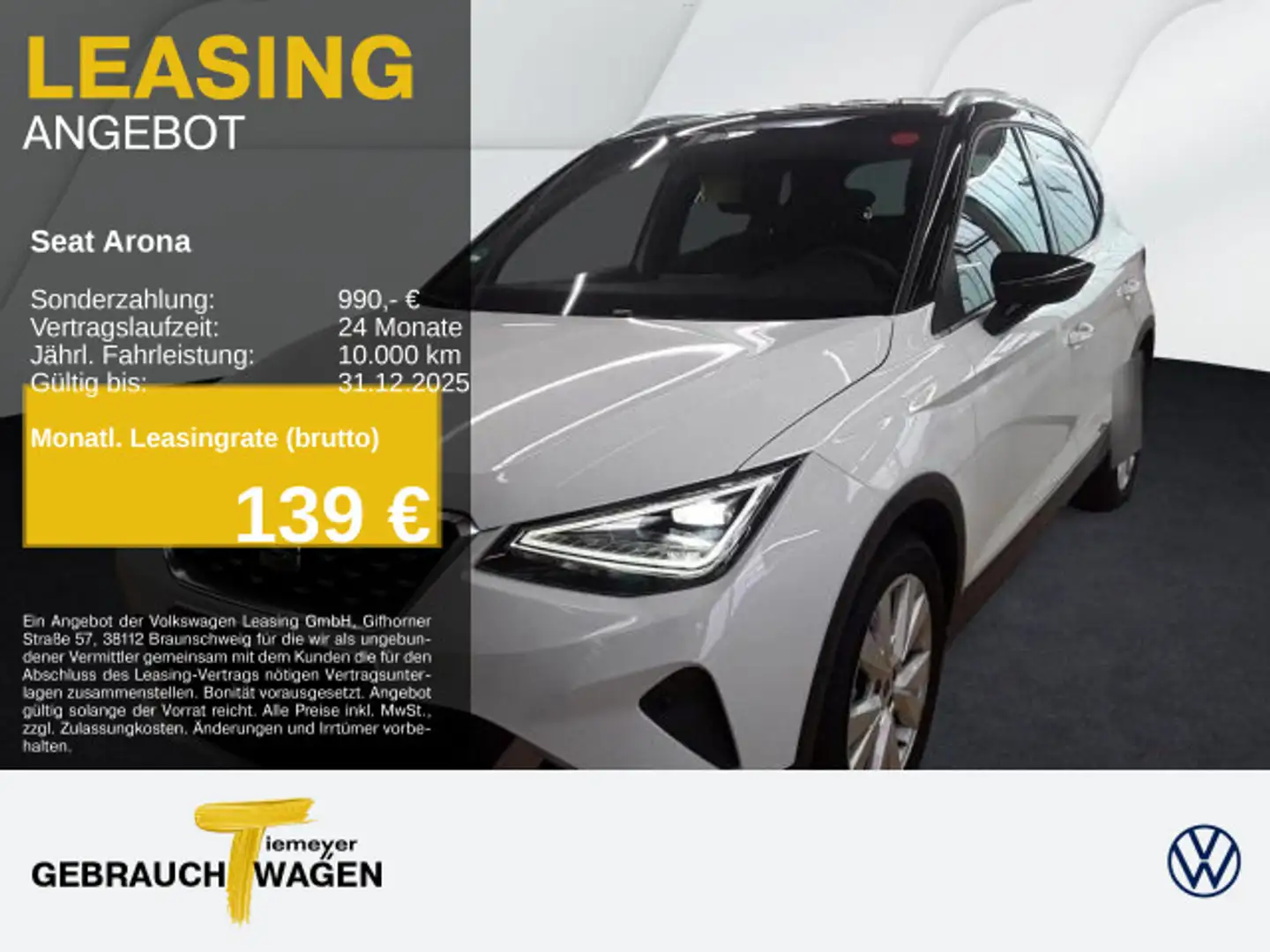 SEAT Arona 1.0 TSI DSG X-PERIENCE LED NAVI PARKLENK K Weiß - 1