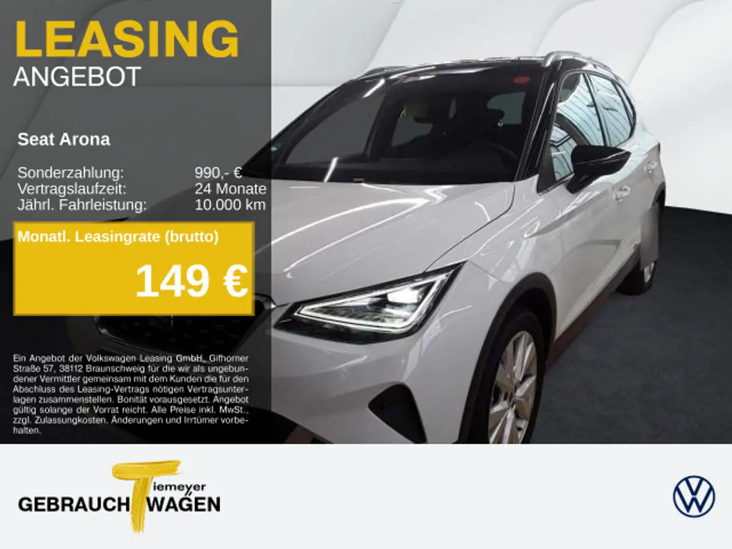 SEAT Arona 1.0 TSI DSG XPERIENCE LED NAVI PARKLENK KA Weiß - 1