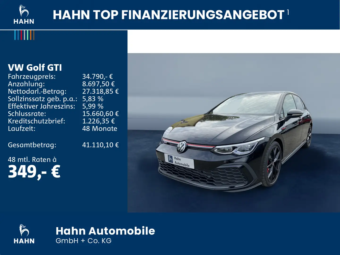 Volkswagen Golf GTI DSG 2,0 TSI OPF 180 kW (245 PS) Kamera Schwarz - 2