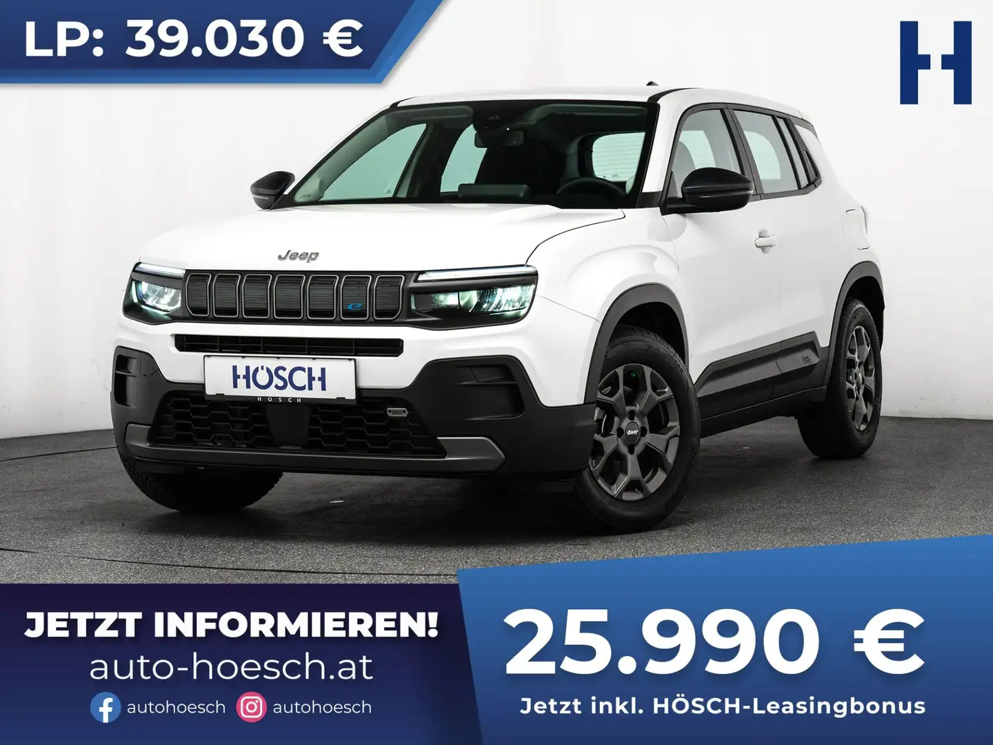 Jeep Avenger Longitude 54 KWh NAV WINTER TOP-ANGEBOT Weiß - 1
