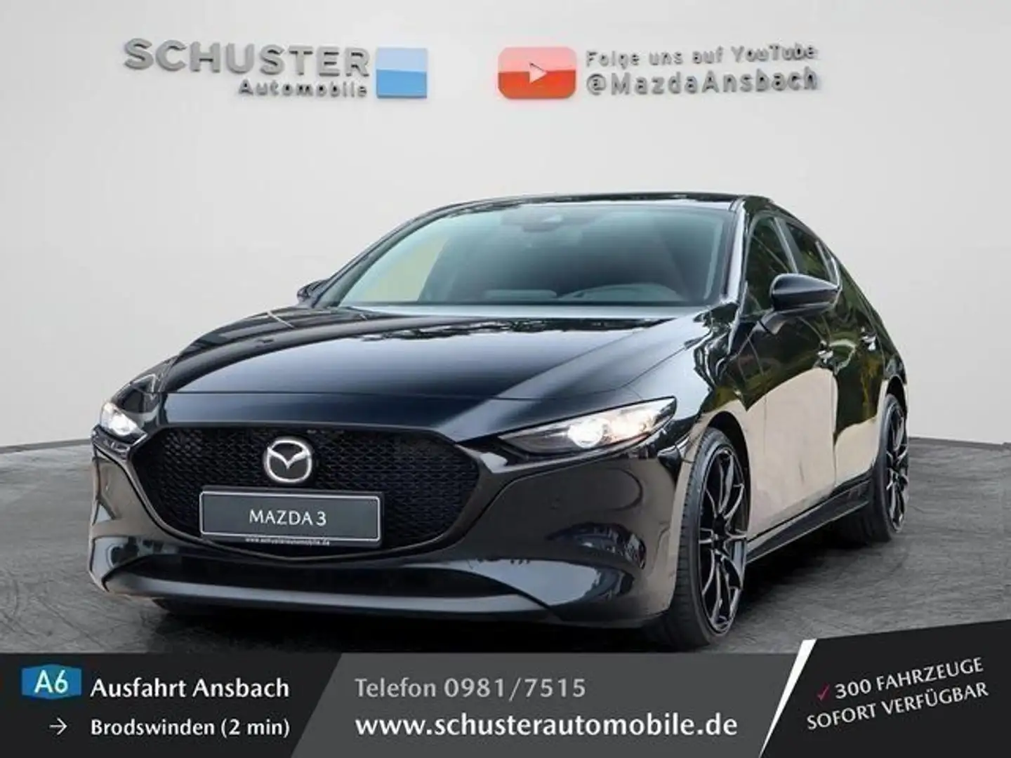 Mazda 3 Selection 2.0 Automatik 19 Zoll/LED/Navi/Head- Zwart - 1