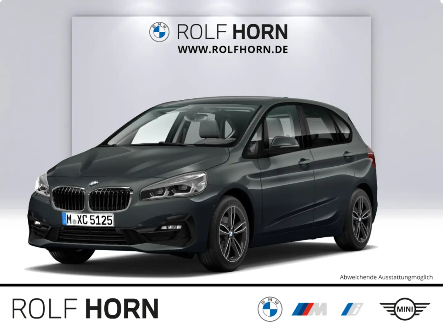 BMW 218 i Active Tourer Sport Line Navi LED SHZ 17" Grau - 1