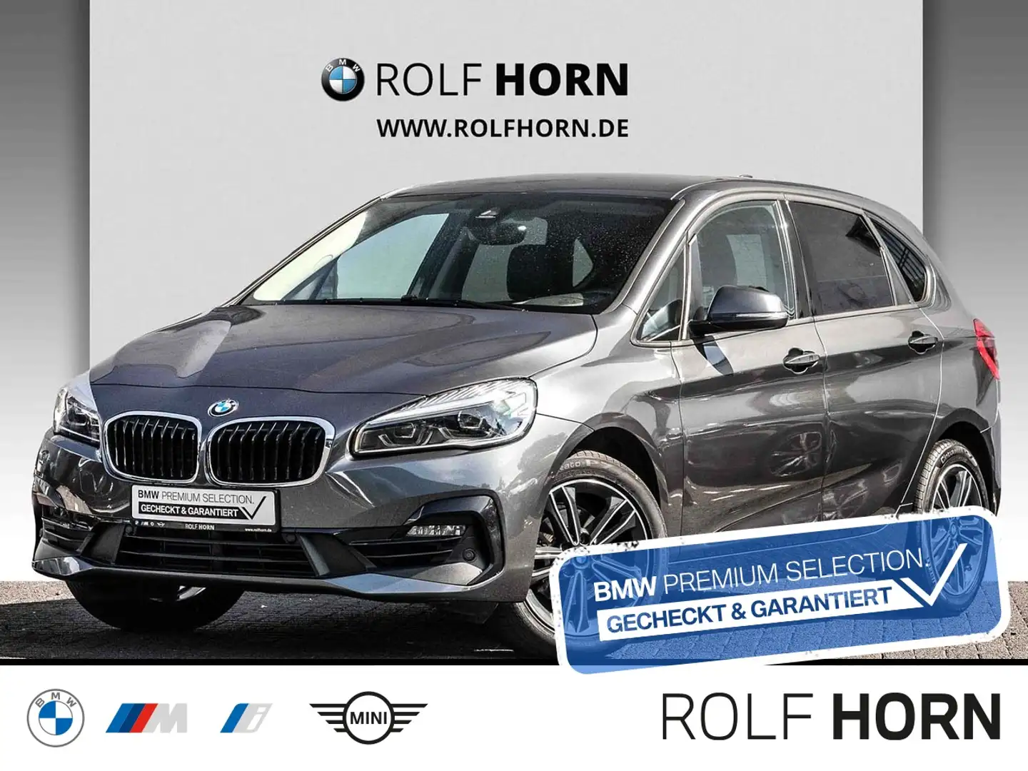 BMW 218 i Active Tourer Sport Line Navi LED SHZ 17" Gris - 1