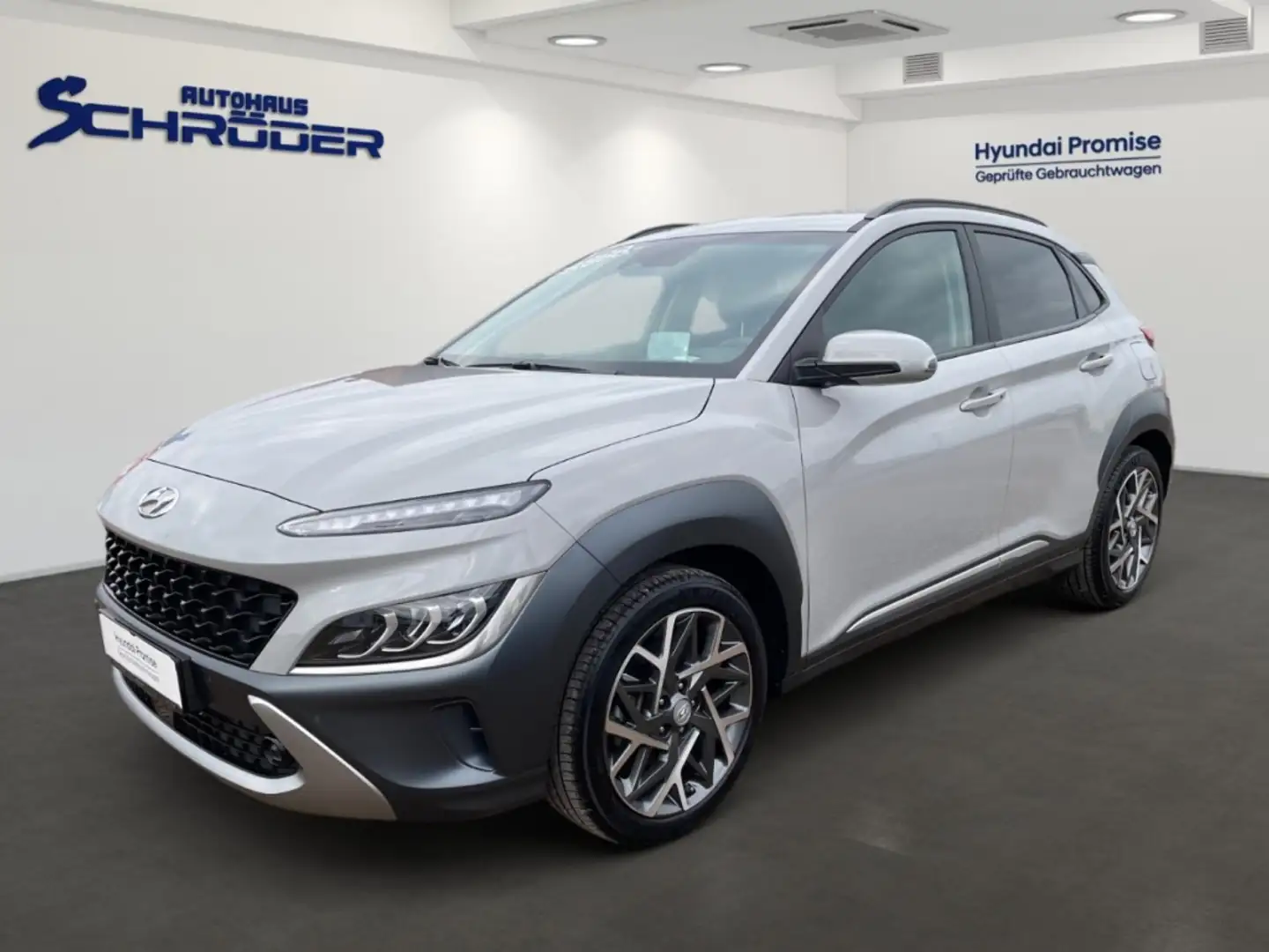 Hyundai KONA 1.6 Hybrid Prime Leder Navi Rückfahrkamera Grau - 1