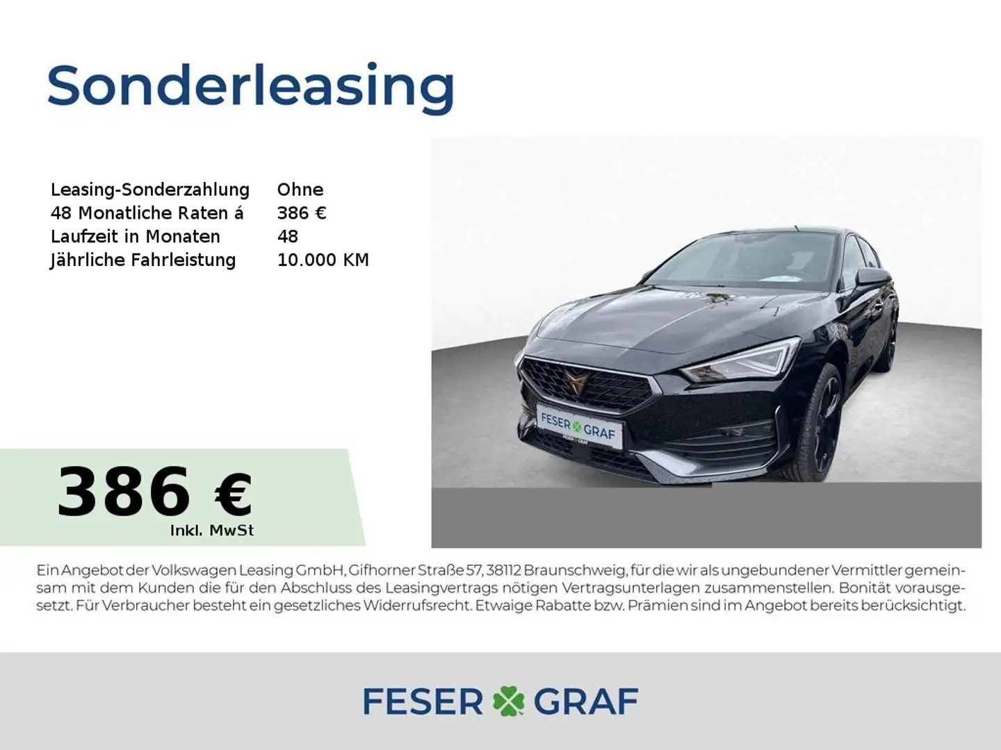 CUPRA Leon 2.0 TDI DSG NAVI|LEDER+eSitz|FaPa XL|SHZ Zwart - 1