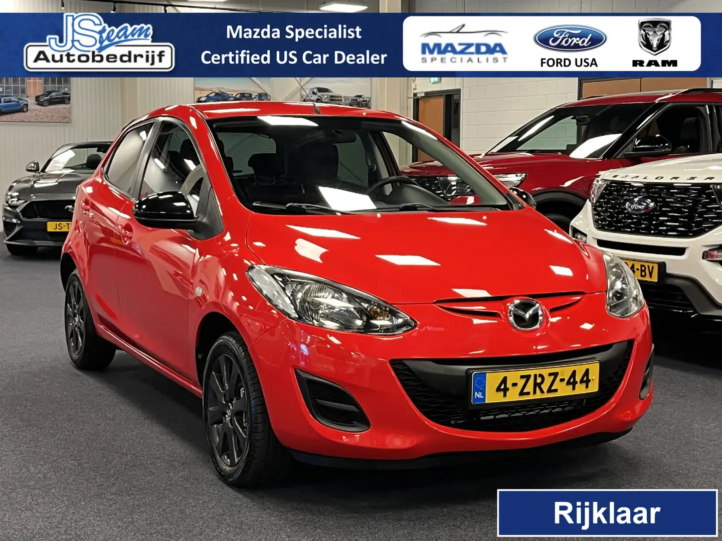 Mazda 2 1.3i Color Edition 5-drs Airco NL-Auto 1e eigenaar Rood - 1