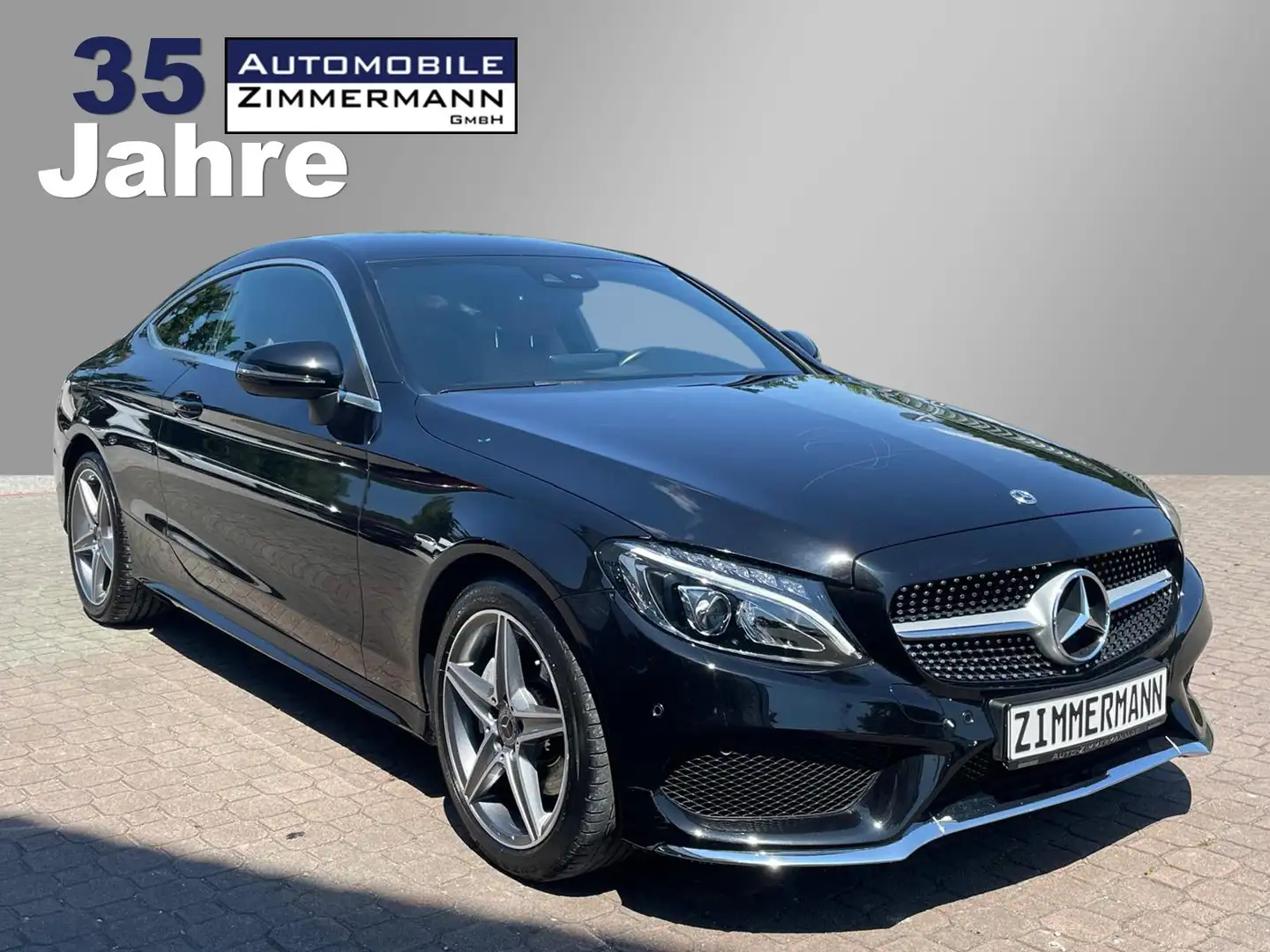 Mercedes-Benz C 180 C180 Coupe*Automatik*AMG-Line*Navi*LED*PDC*Artico* Noir - 2
