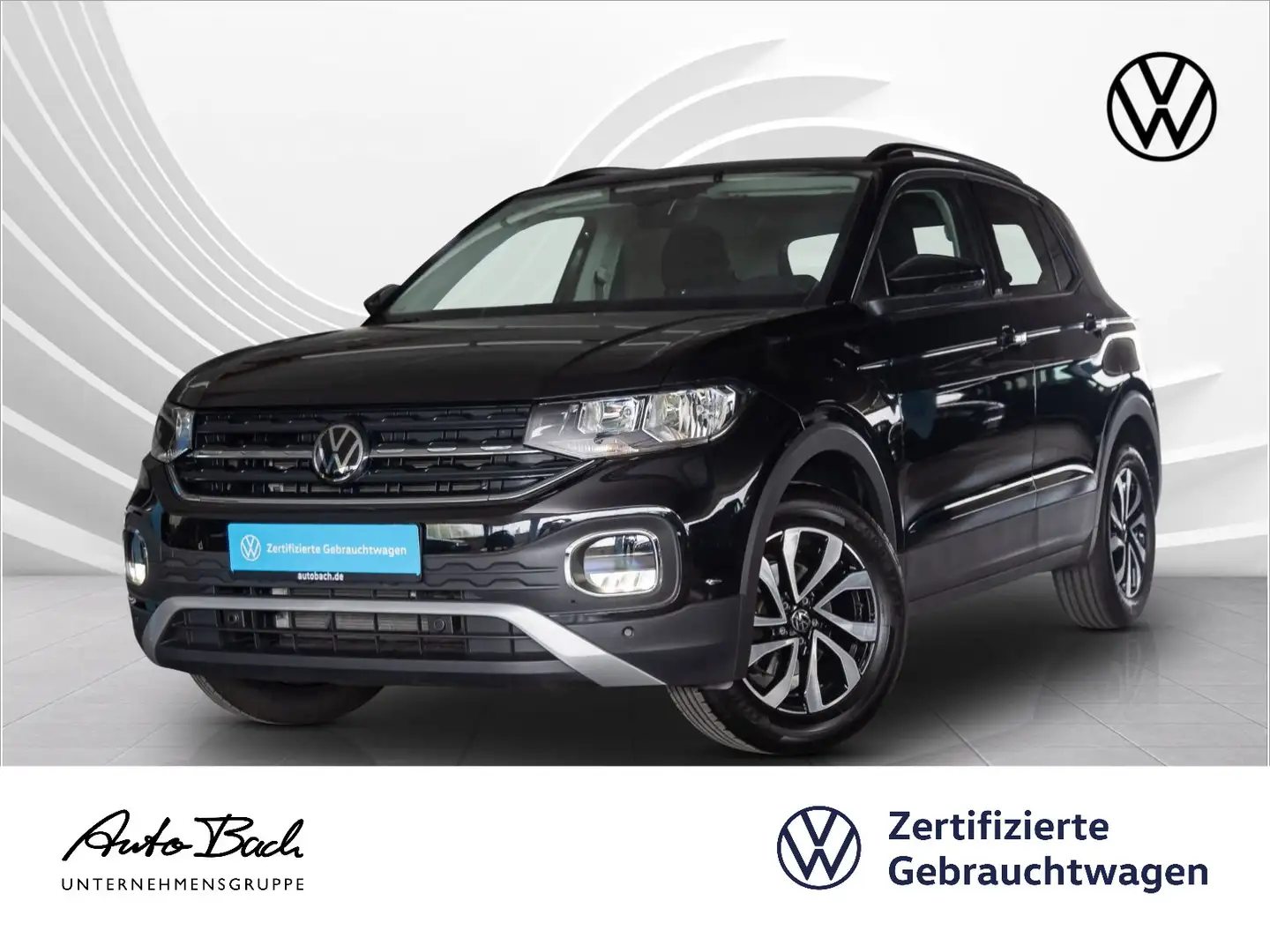 Volkswagen T-Cross 1.0 TSI ACTIVE, Navi, App-Connect, Klima Schwarz - 1