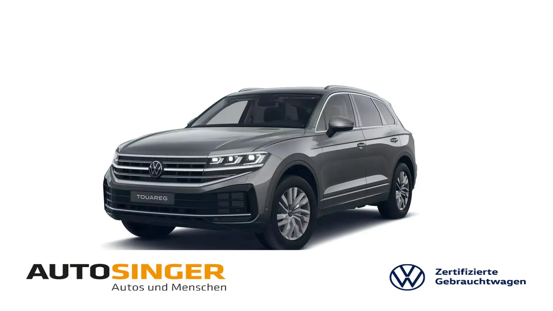 Volkswagen Touareg Elegance TDI tiptr. 4M *LEDER*AHK*NAVI* Grau - 1
