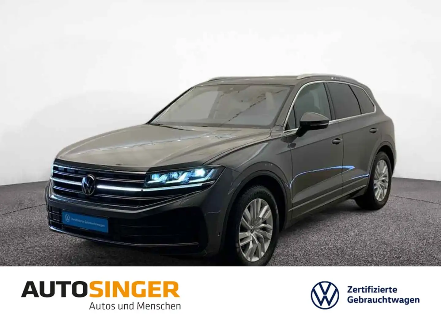 Volkswagen Touareg Elegance TDI tiptr. 4M *LEDER*AHK*NAVI* Grau - 1