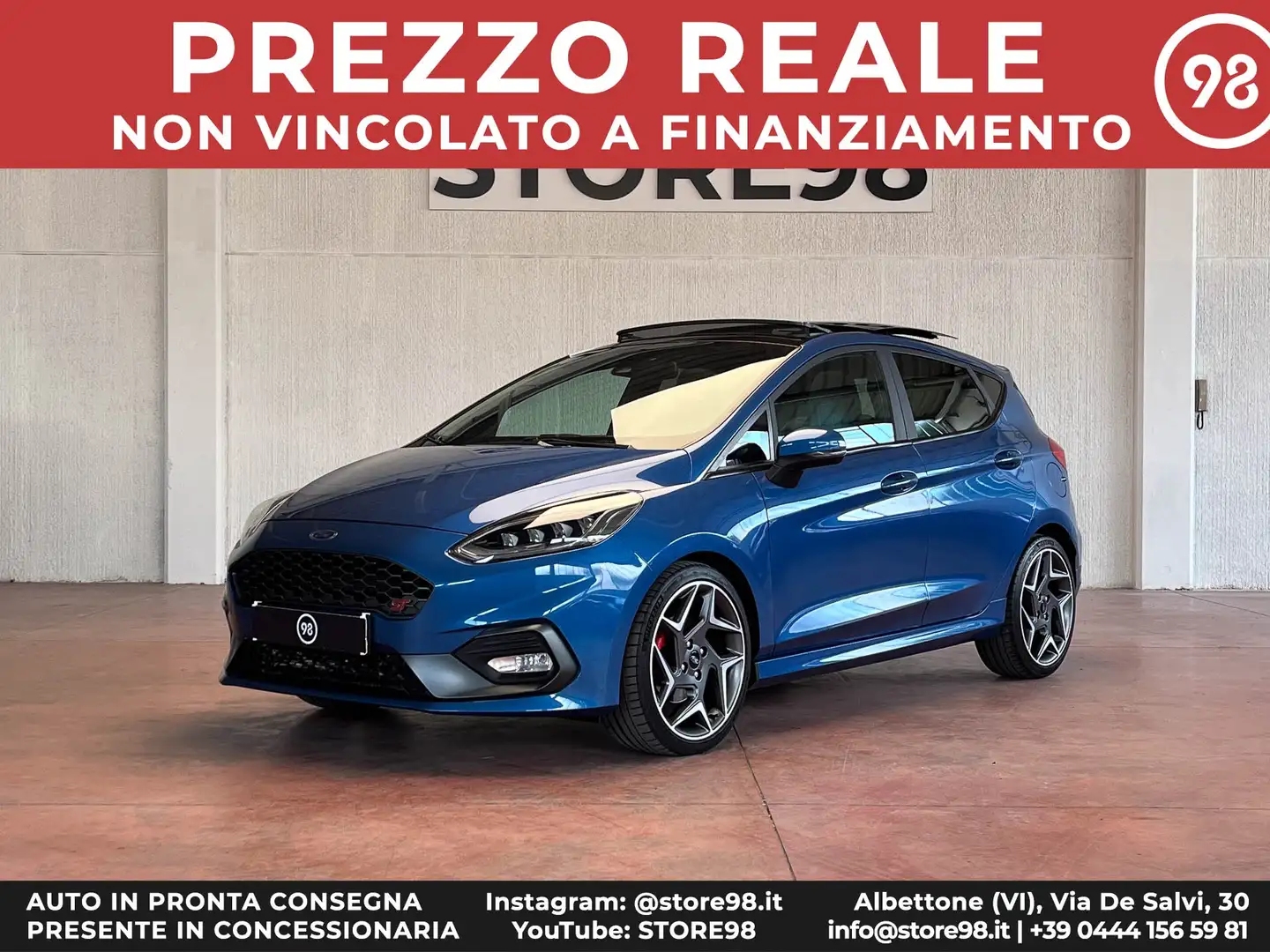 Ford Fiesta ST 5p 1.5 200CV *TETTO/LED/CAMERA* Bleu - 1