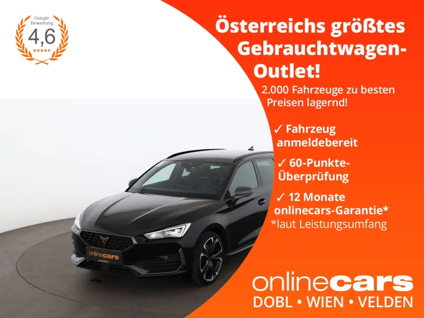 CUPRA Leon SP 1.4 Hybrid 150/245 Aut LED RADAR NAVI PDC Schwarz - 1