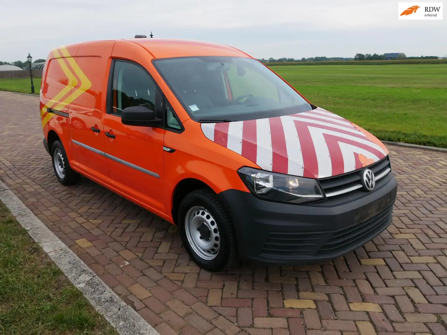 Volkswagen Caddy 2.0 TDI L2H1102 Maxi AC ** 6599 EX BTW ** Oranje - 1