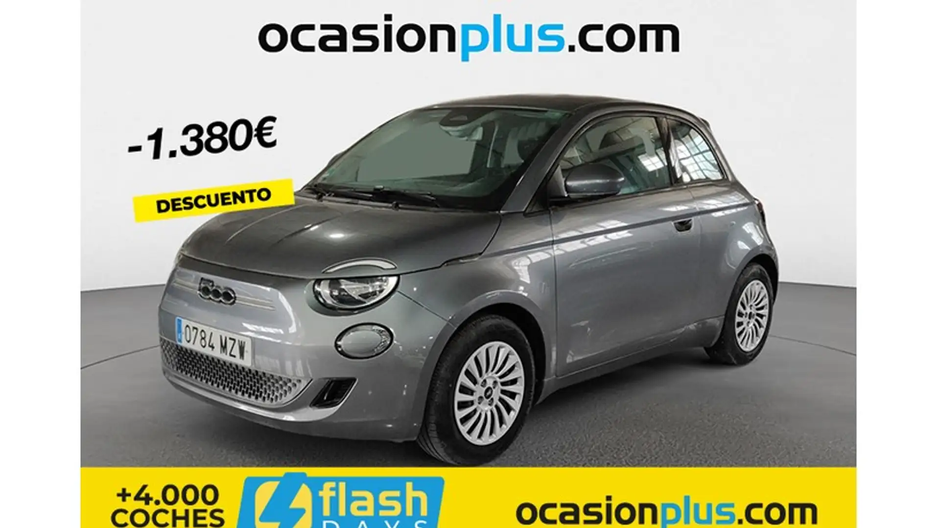 Fiat 500e 70Kw Action Gris - 1