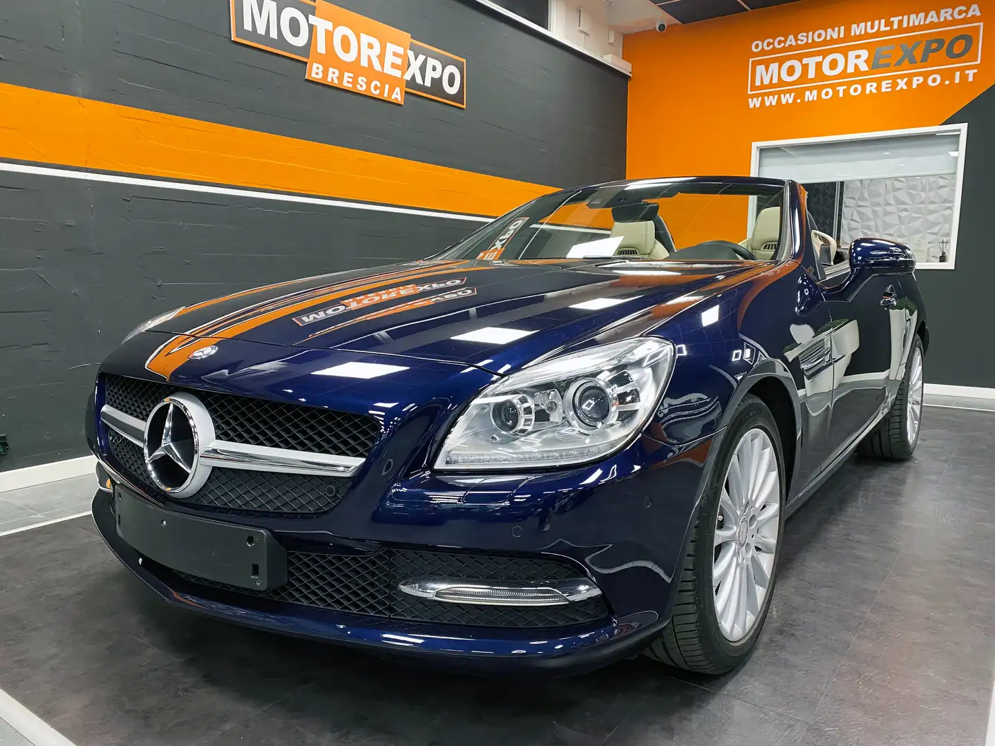 Mercedes-Benz SLK 200 184Cv Sport Automatica 7M  Bixeno-Navi-Tetto Pan.- Azul - 1
