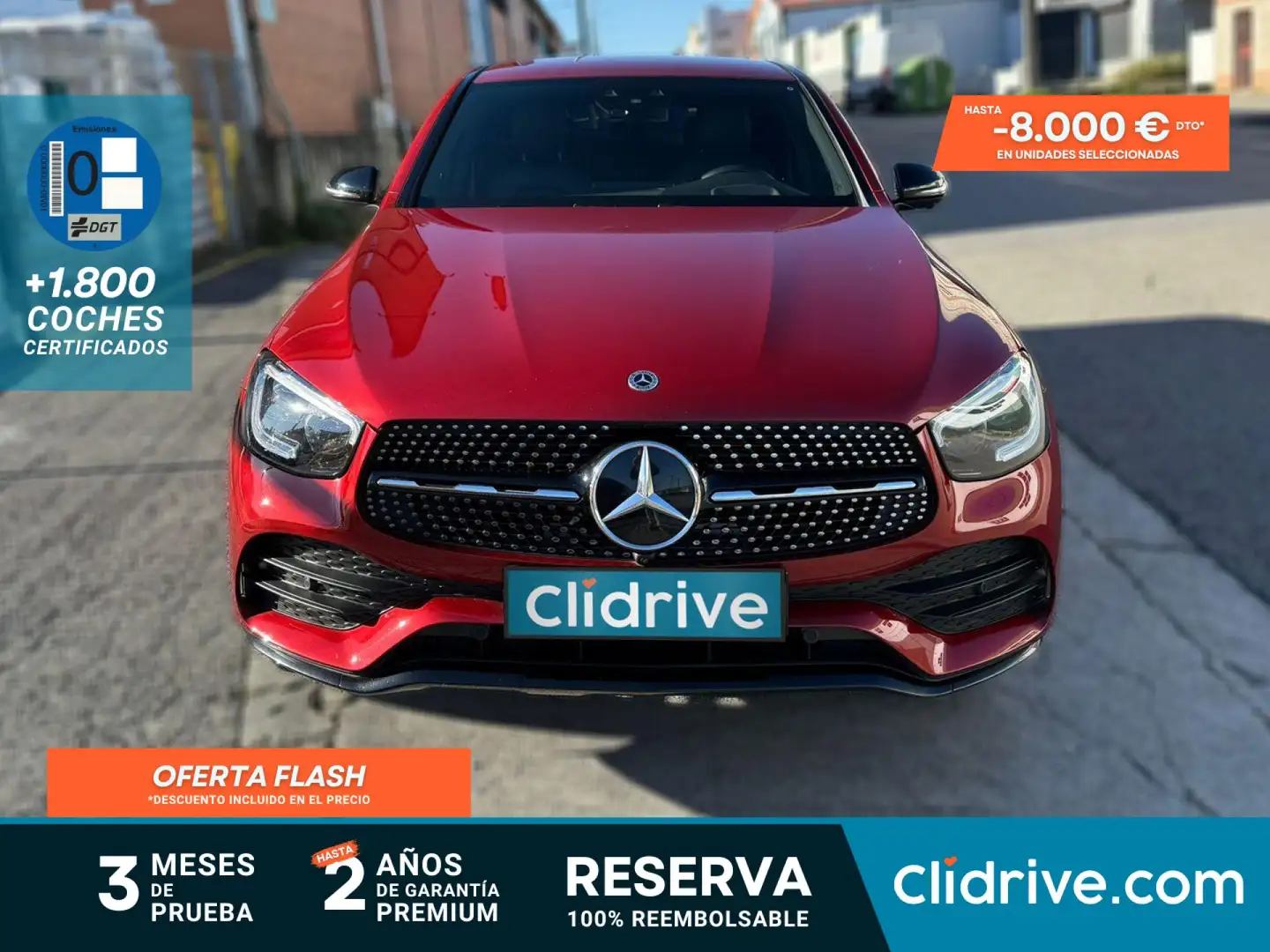 Mercedes-Benz GLC 300 de 4MATIC Červená - 1