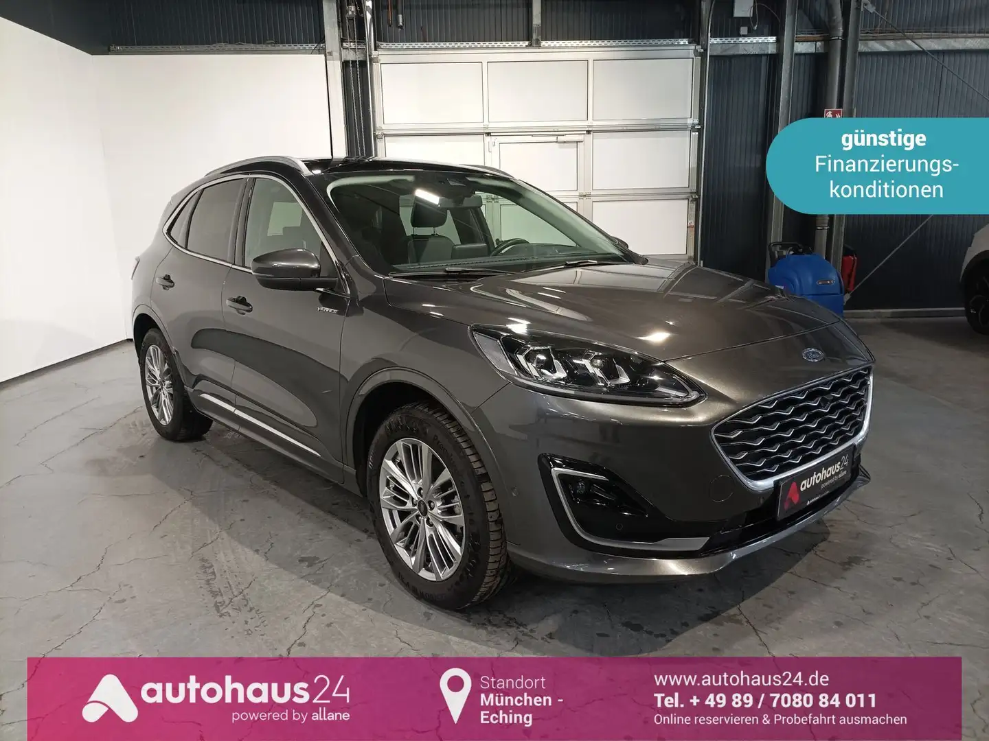 Ford Kuga 2.5 PHEV Vignale LED|Navi|AHK|ACC|HUD Gris - 1