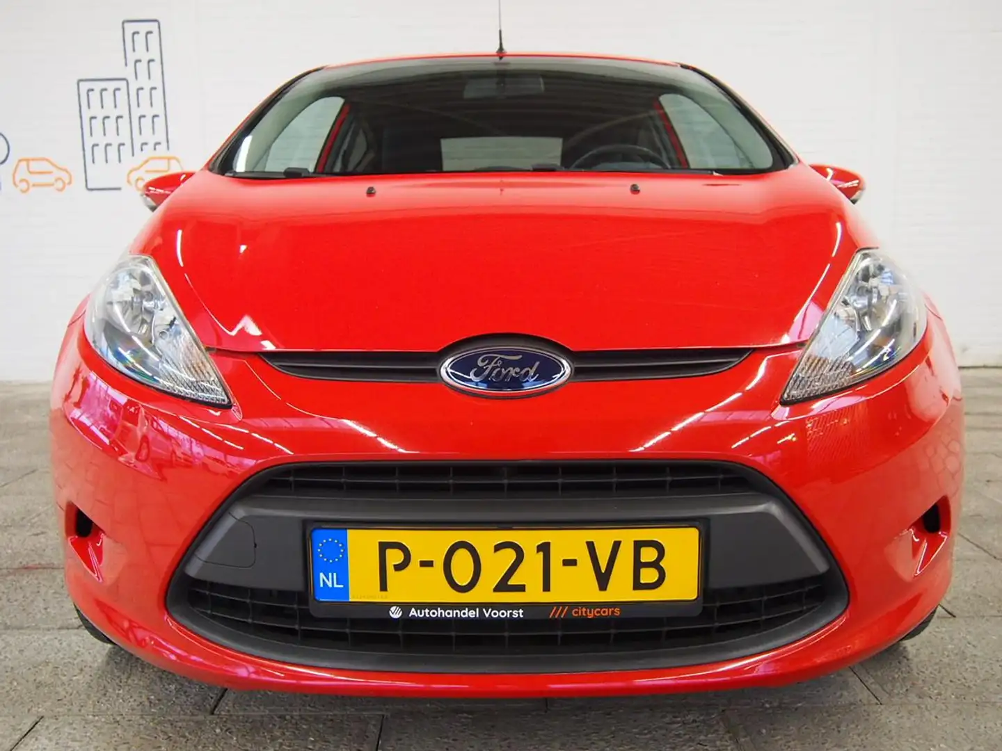 Ford Fiesta 1.25 Trend 82PK Airco (APK:Nieuw) 3MND Garantie Rood - 2