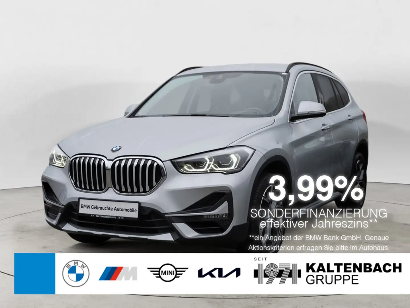 BMW X1 sDrive 18i X-Line FACEL. AHK LED NAVI SHZ Argent - 1