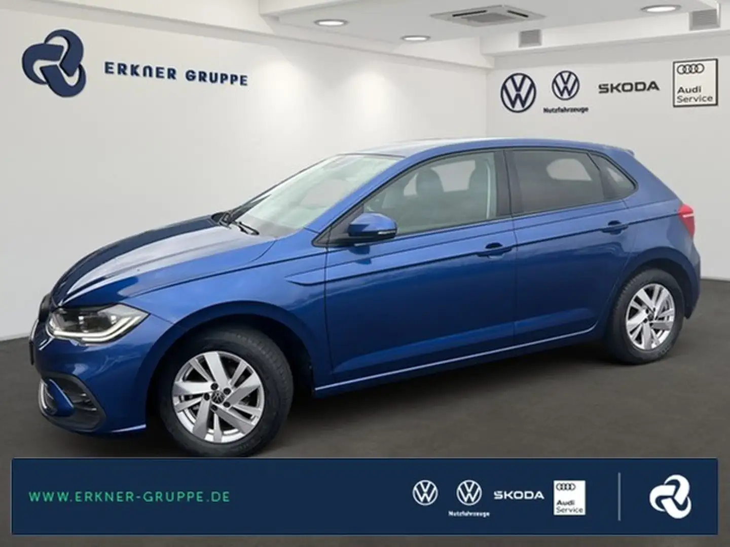 Volkswagen Polo 1.0TSI DSG Style MATRIX+ACC+NAVI+DIGICOCKP+++ Blau - 1