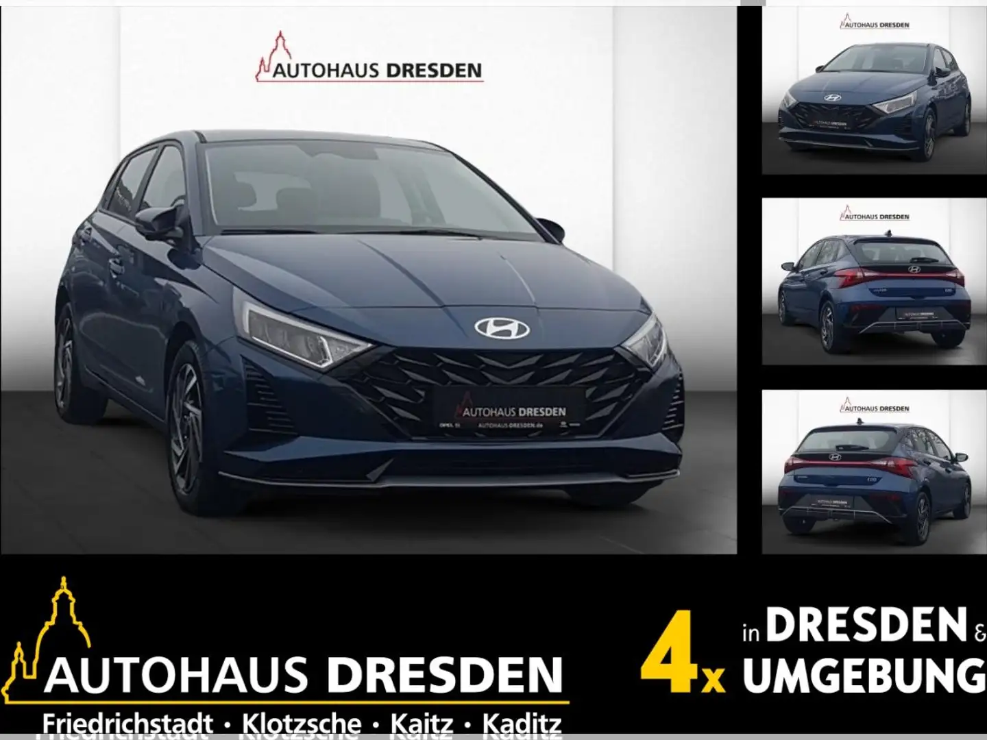 Hyundai i20 1.0 T-GDI Trend *LED*NAVI*4xSHZ*KAM Blau - 1