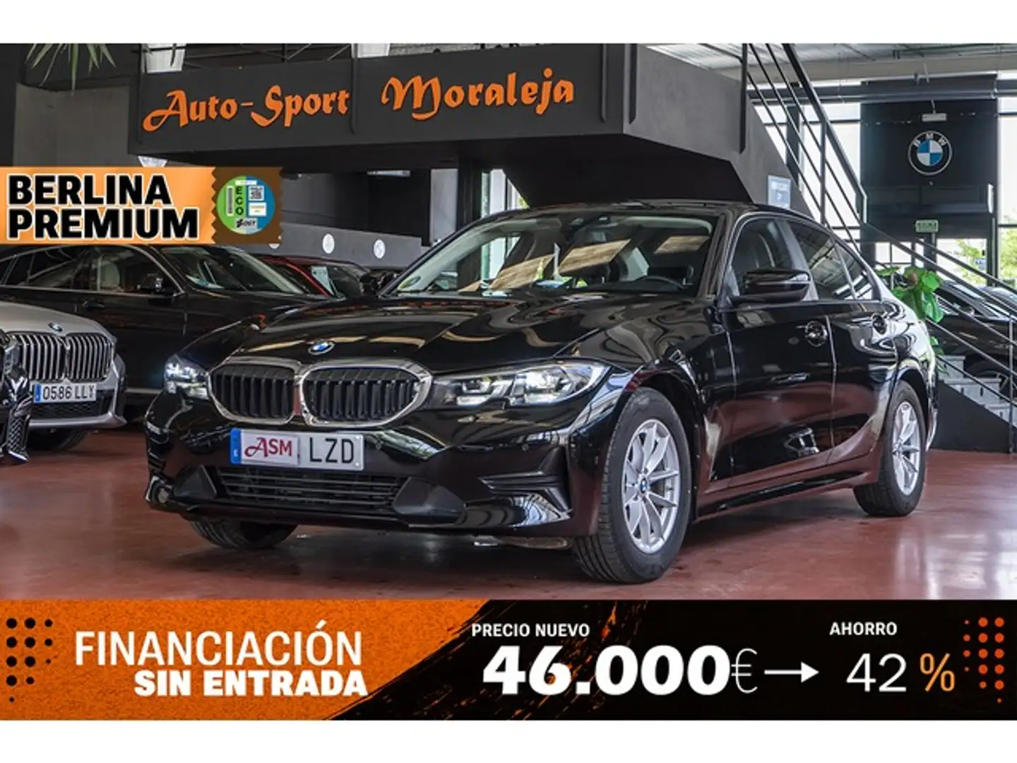 BMW 318 318dA Noir - 1